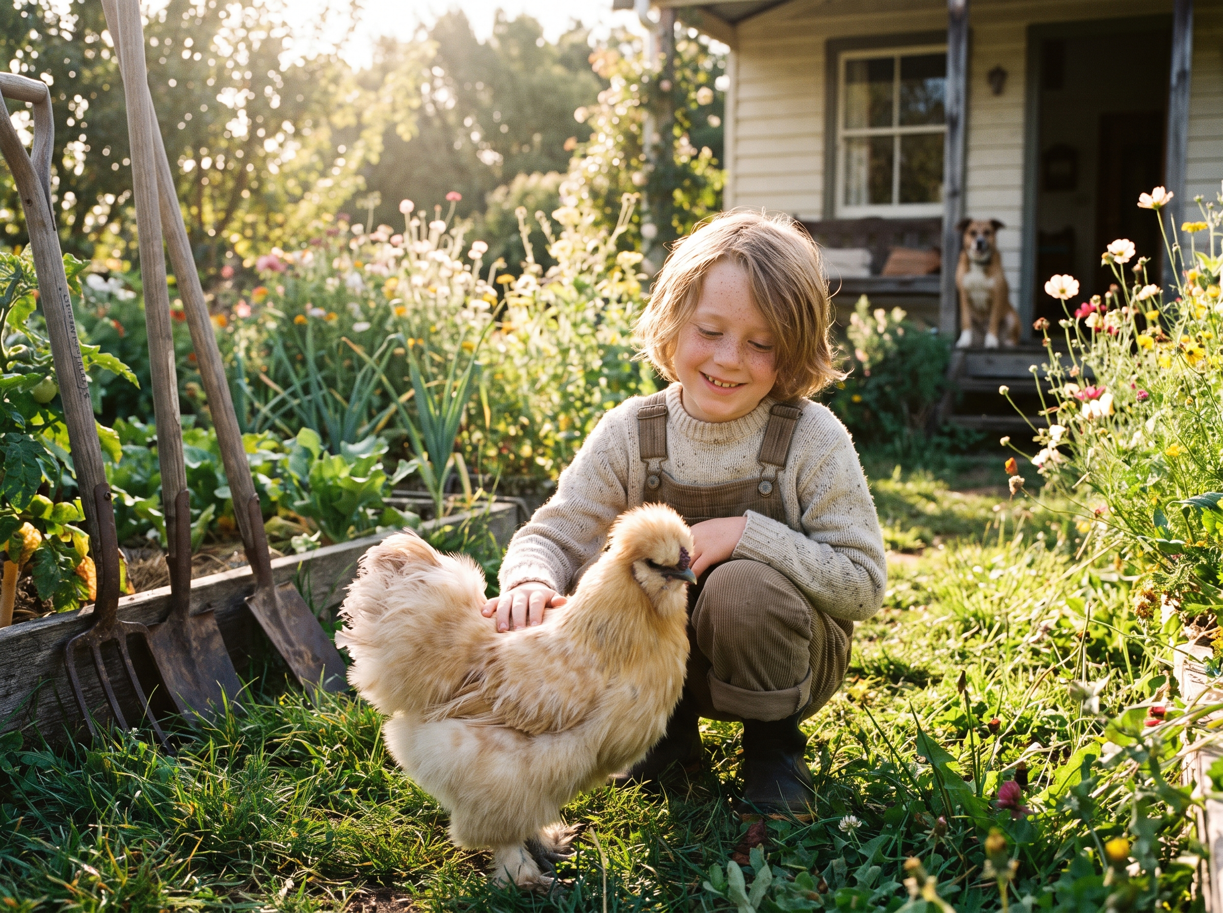 Lire la suite à propos de l’article Poules et enfants : comment ça se passe au quotidien